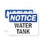 Signmission Water Tank, 10 in W x Rectangle, Plastic OS-2PACK-NS-P-710-L-18986 - alternate 1